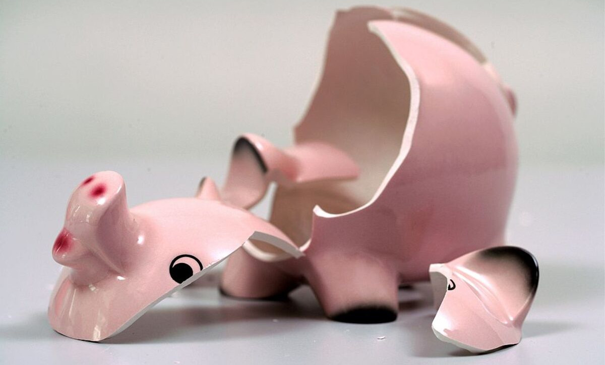 Image of a Broken Piggy Bank